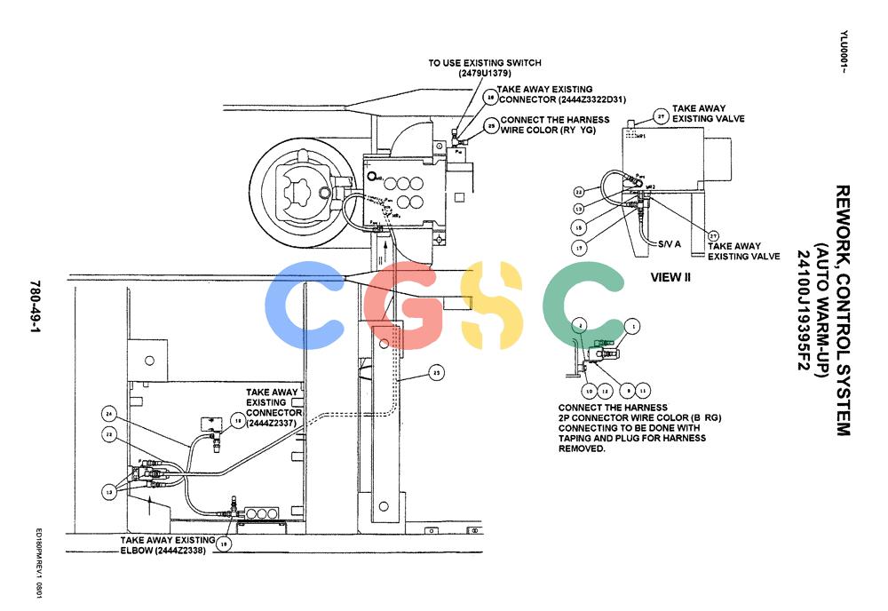 神钢零件查询(ED180) - BLADE RUNNER EXCAVATOR/DOZER ASN YLU0001 (1/99-12/01) (09-004) - REWORK, CONTROL SYSTEM (AUTO WARM-UP) Kobelco