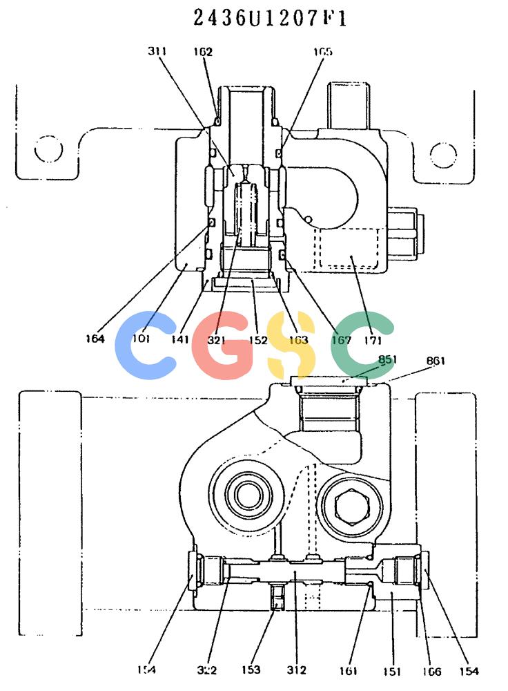 神钢零件查询(MD180LC) - EXCAVATOR ASN YG0647 (1/80-12/06) (11-014) - VALVE ASSY Kobelco