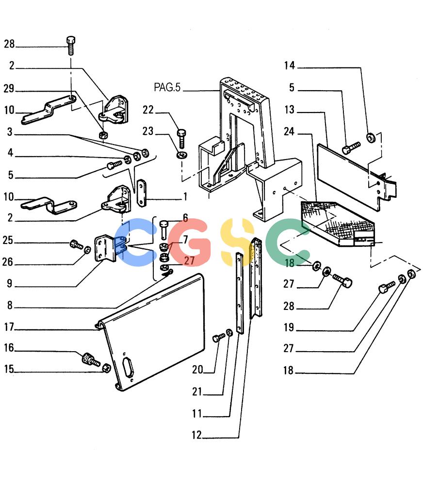 纽荷兰零件查询(FD255) - CRAWLER DOZER (N.A. VERSION) (7/95-) (5.601[03]) - HOODS New Holland Constructuion