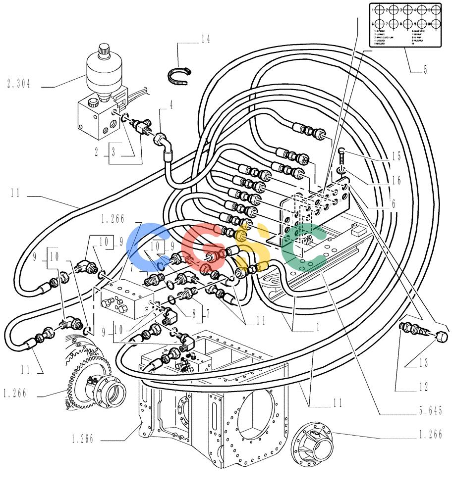 纽荷兰零件查询(DC150LT) - CRAWLER DOZER (6/00-) (6.756[02]) - HYDRAULIC DIAGNOSTIC SYSTEM New Holland Constructuion