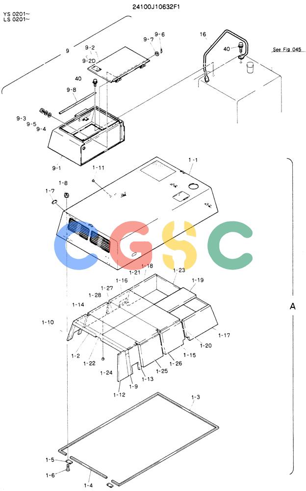 神钢零件查询(K916LC) - MARK II EXCAVTOR ASN YS0201 (1/89-12/03) (02-013[01]) - GUARD ASSY Kobelco