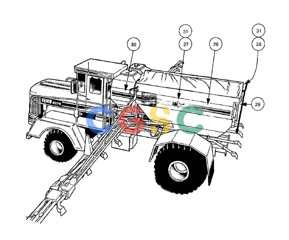 凯斯零件查询(437) - FLEX-AIR APPLICATOR (5/98-2/99) (14-005) - DECALS Case Agriculture