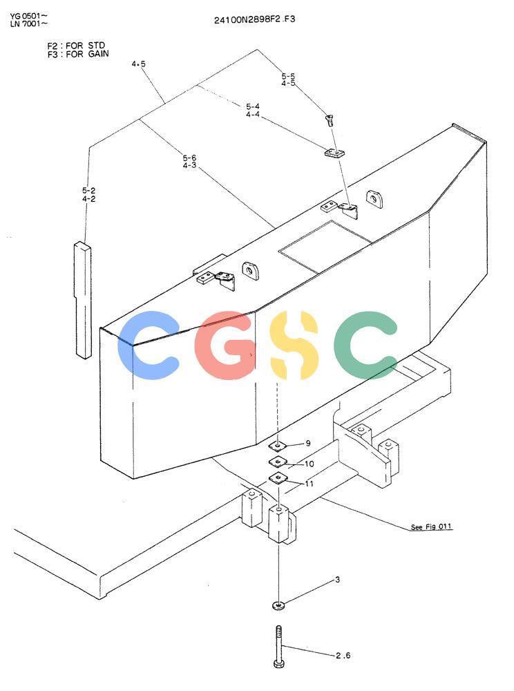 神钢零件查询(K907DLC) - EXCAVATOR ASN YG0501 (1/86-12/03) (01-008) - COUNTER WEIGHT ASSY Kobelco