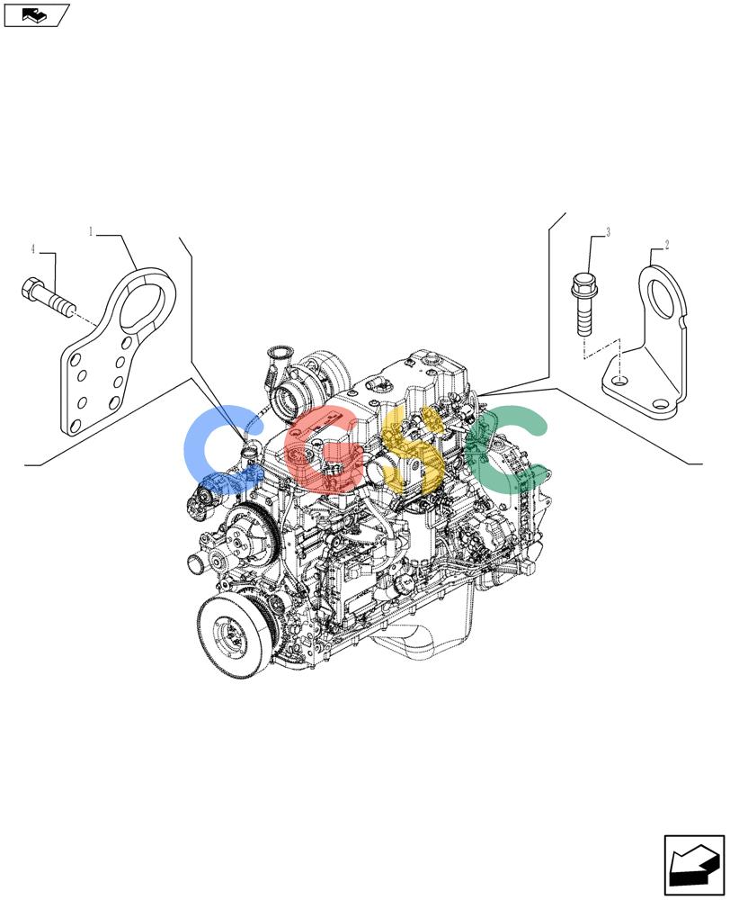 神钢零件查询(F4HFE6131 A005) - ENGINE 5801425077 - 84387924 (1/11-) (10.012.04) - HOOK, ENGINE Kobelco