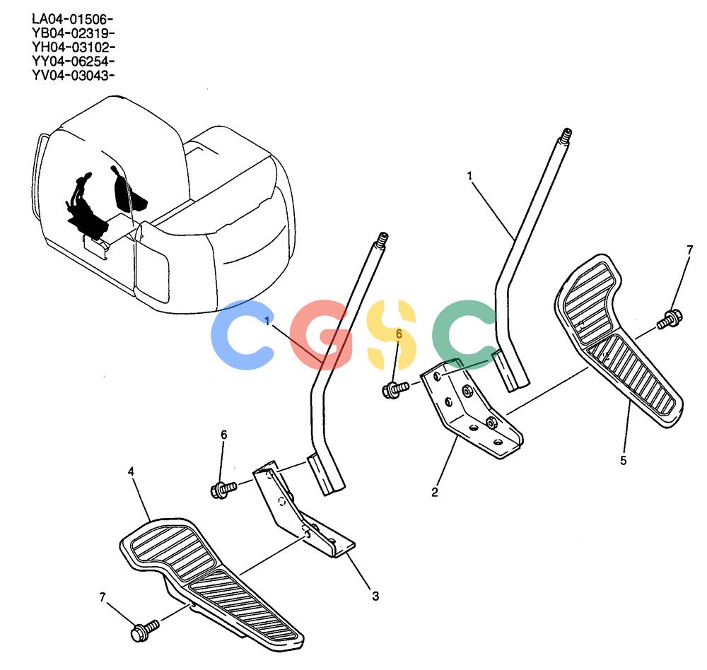 纽荷兰零件查询(E115SR) - CRAWLER EXCAVATOR ASN YV04-03043 (01-028) - LEVER ASSY, PROPEL New Holland Constructuion