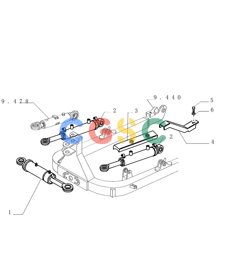 纽荷兰零件查询(DC150PS) - CRAWLER DOZER (9.488[01]) - PAT CYLINDERS - OPTIONAL CODE 76075345 (Apr 23 2002 2:41AM) New Holland Constructuion