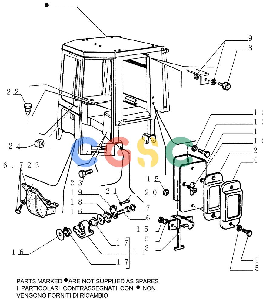 纽荷兰零件查询(FD145) - CRAWLER DOZER (N.A. VERSION) (10/98-) (5.652[06]) - ROPS CAB - COMPONENTS New Holland Constructuion