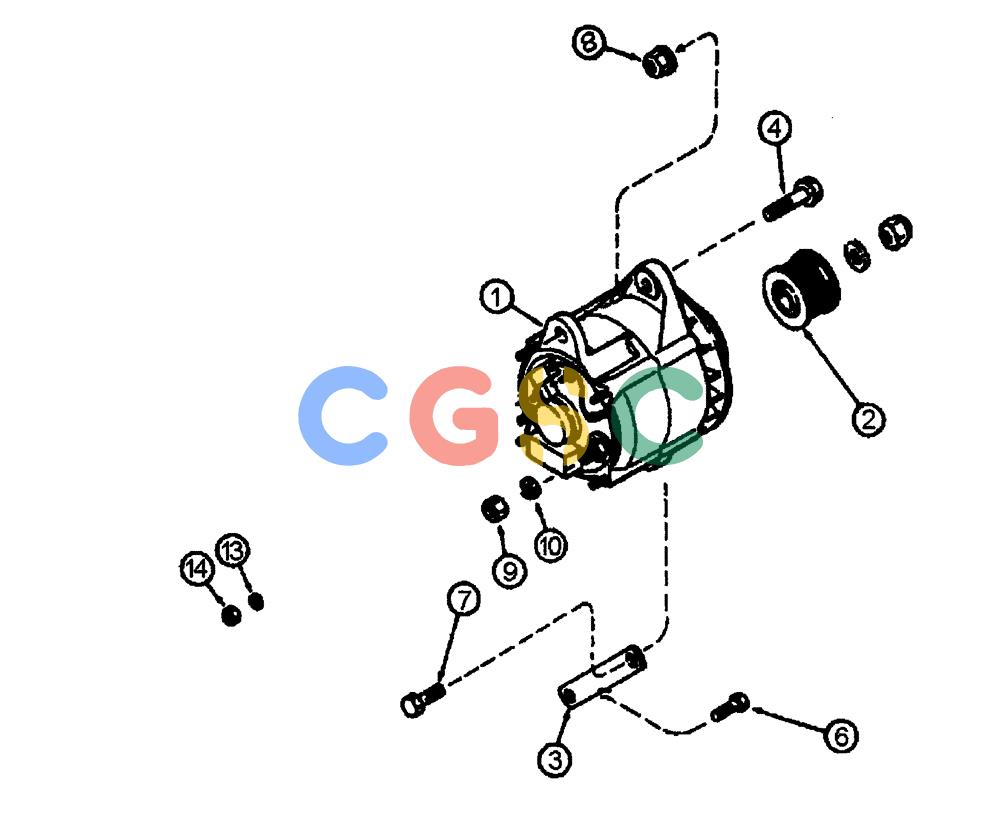 凯斯零件查询(FLX3300B) - FLOATER - 2002 (9/02-10/03) (02-024) - ALTERNATOR GROUP Case Agriculture
