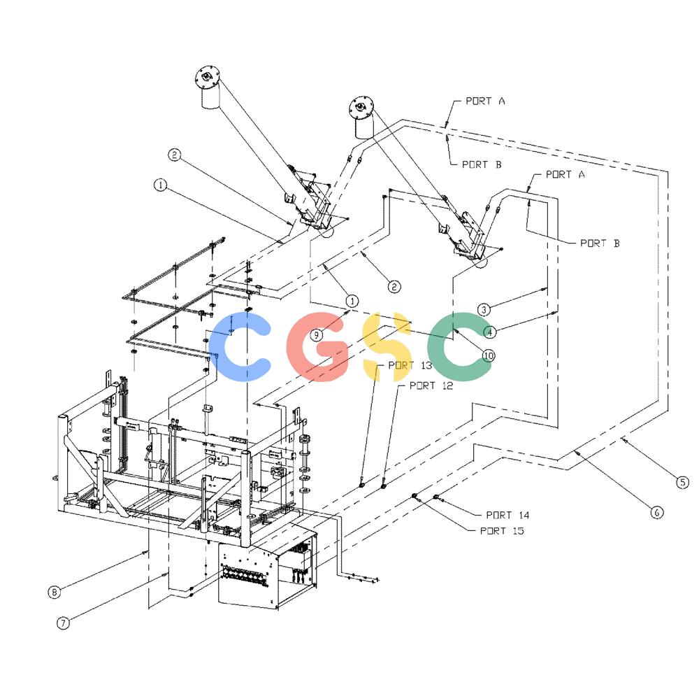凯斯零件查询(438) - FLEX-AIR APPLICATOR - 1999 (2/99-3/03) (04-008) - 6" AUGER HOSE GROUP Case Agriculture