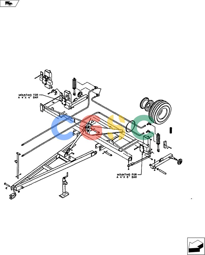 凯斯零件查询(FERTILIZER) - EQUIPMENT - DMI - 1996 (1/96-12/06) (39.110.01) - PULL HITCH ATTACHMENT Case Agriculture