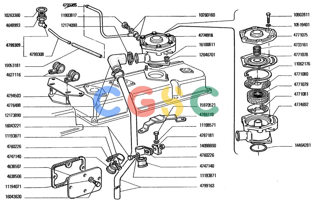 纽荷兰零件查询(FD20) - CRAWLER DOZER (A1.25/A[001]) - ENGINE BREATHER LINES New Holland Constructuion