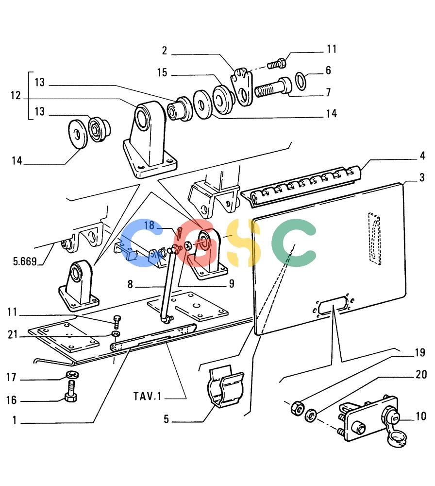 纽荷兰零件查询(FD255) - CRAWLER DOZER (N.A. VERSION) (7/95-) (5.645[02]) - SUPPORT - ROPS New Holland Constructuion