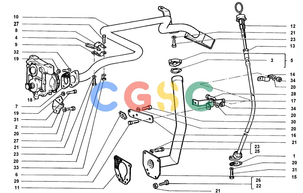 纽荷兰零件查询(FD20) - CRAWLER DOZER (A3.01[002]) - LUBRICATION SYSTEM New Holland Constructuion
