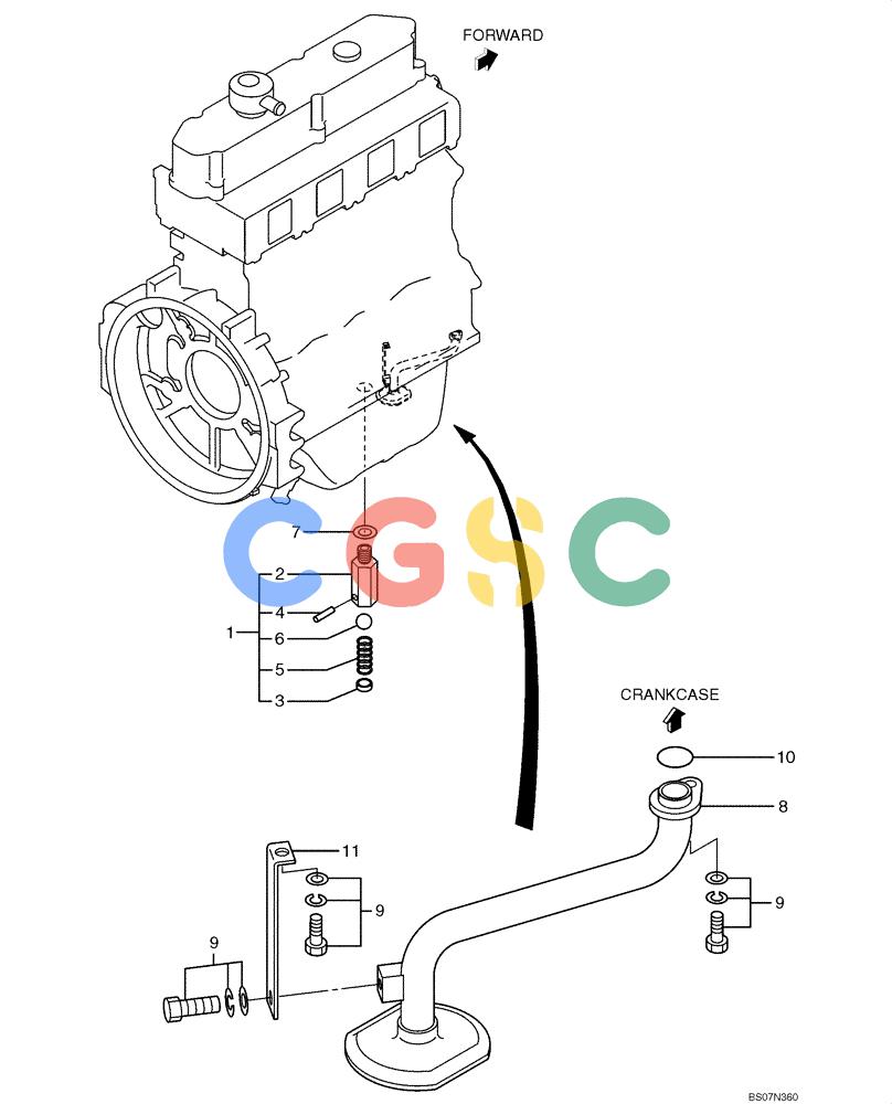 纽荷兰零件查询(E135B) - CRAWLER EXCAVATOR TIER 3 - ASN YH05-07001 (N8TA13006) (1/08-) (09-20[00]) - OIL STRAINER New Holland Constructuion