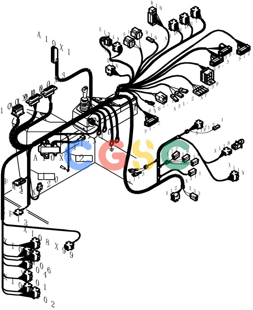 纽荷兰零件查询(EC350) - CRAWLER EXCAVATOR (2/00-) (32.410[001]) - ELECTRICAL SYSTEM BRACKET (S/N 735003-UP) New Holland Constructuion