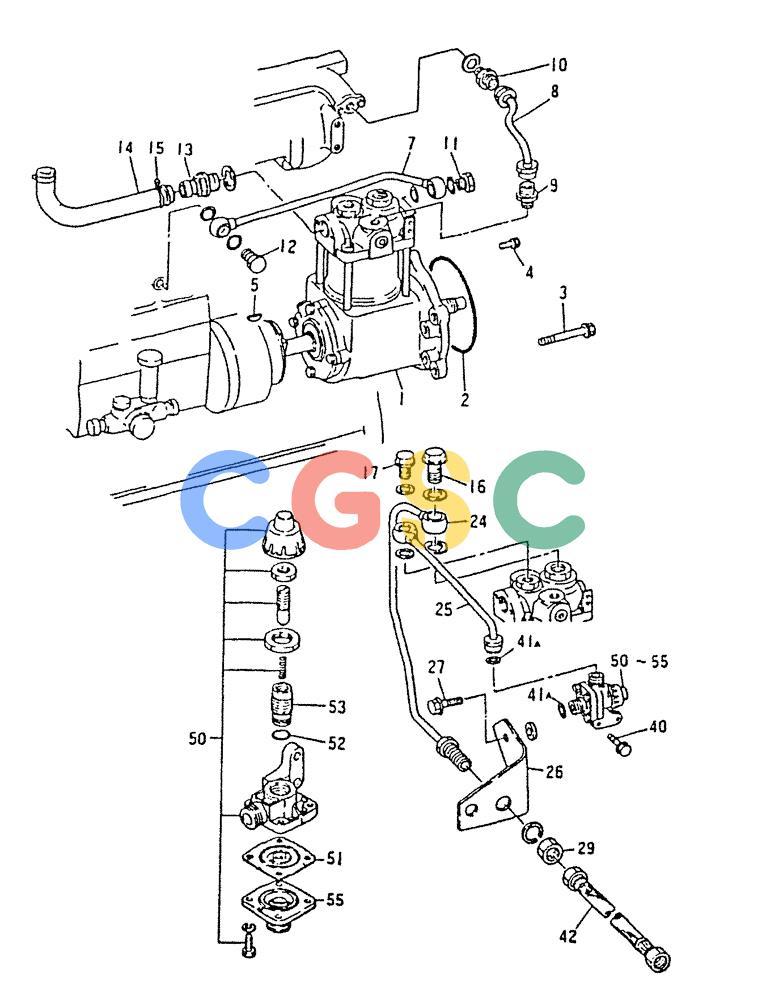 神钢零件查询(6D22-TC) - MITSUBISHI DIESEL ENGINE - K912, K912LC, & K916 (1/83-12/06) (01-033) - AIR COMPRESSOR GENERAL 020-530B Kobelco