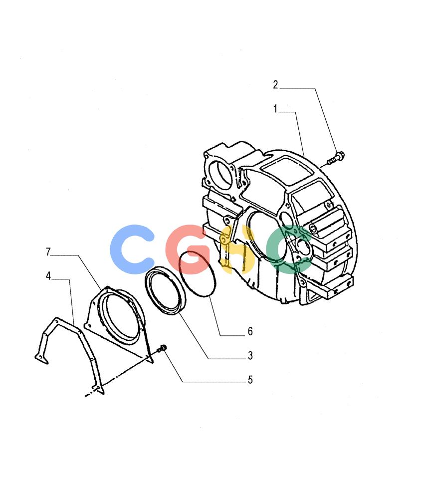 纽荷兰零件查询(FL145) - CRAWLER LOADER (N.A. VERSION) (11/98-) (0.043[03]) - CRANKCASE COVERS New Holland Constructuion