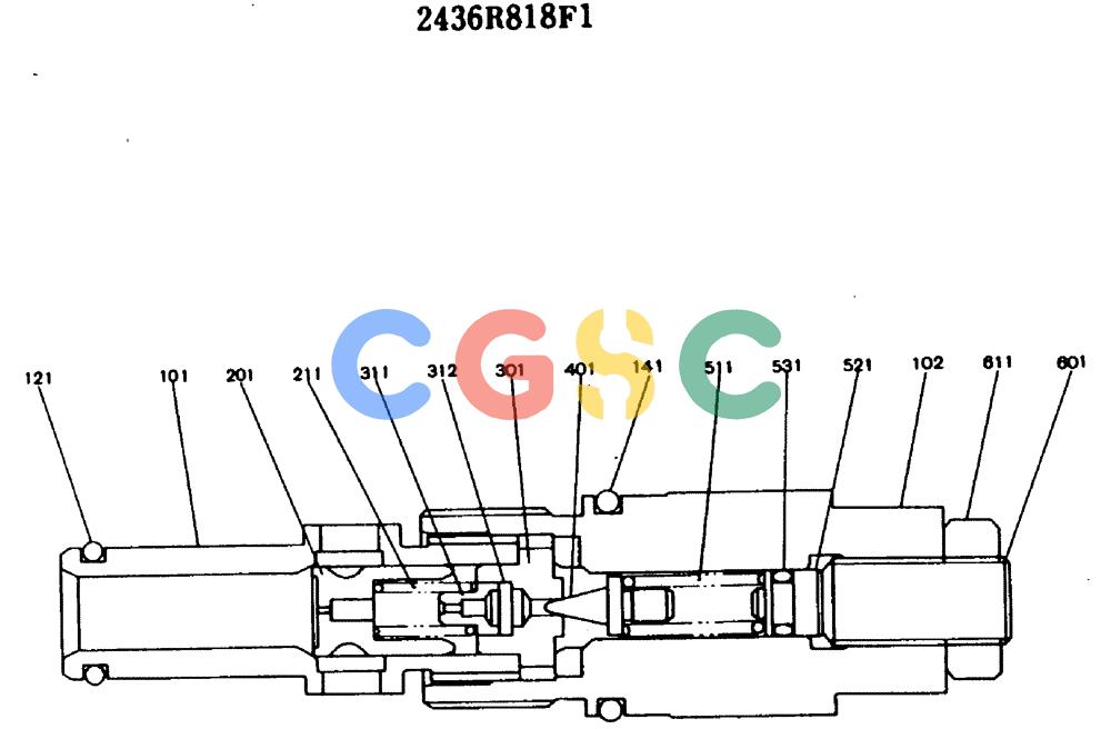 神钢零件查询(MD140BLC) - EXCAVATOR BTW YPU0001 - YPU0300 (1/80-12/06) (11-007) - VALVE ASSY, MAIN RELIEF Kobelco