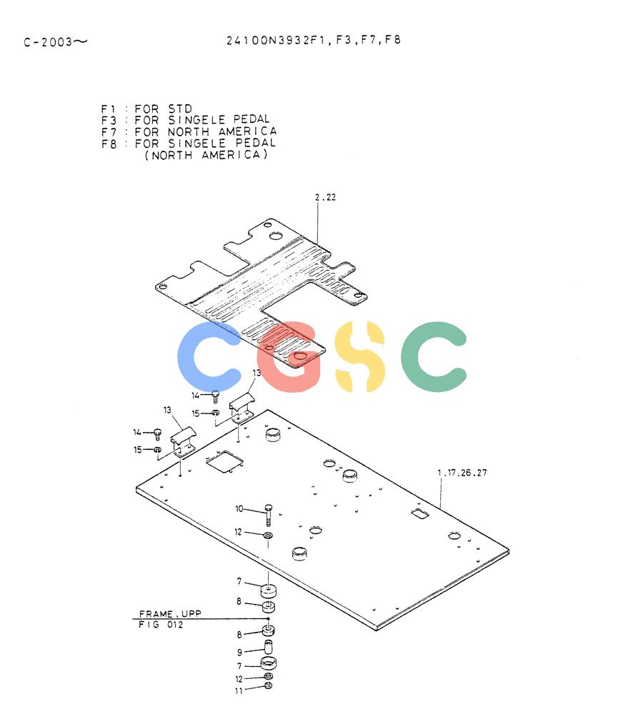 神钢零件查询(K912A) - EXCAVATOR BTW LC-2003 - LC-2016 (1/85-12/03) (02-008) - PLATE ASSY, FLOOR (WRIST CONTROL TYPE) Kobelco