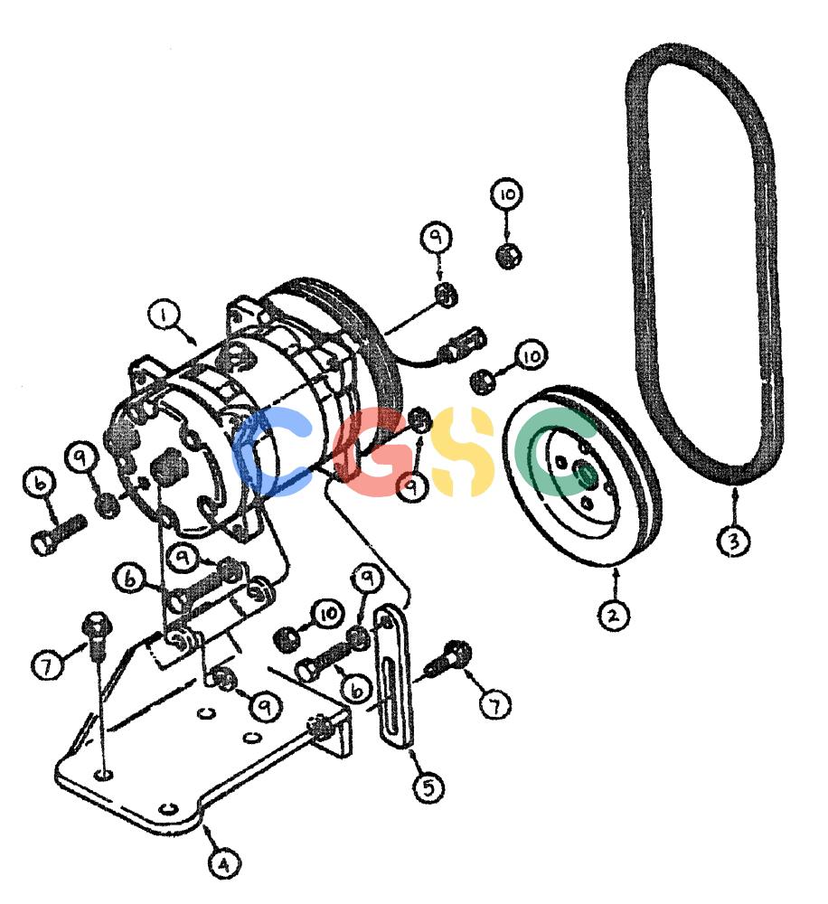 凯斯零件查询(FLX3300B) - FLOATER - 2002 (9/02-10/03) (02-022) - A\C COMPRESSOR GROUP Case Agriculture
