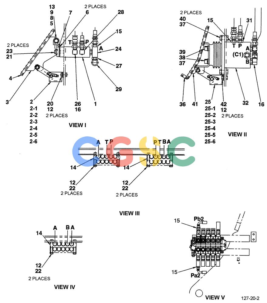 神钢零件查询(ED190LC-6E) - BLADE RUNNER EXCAVATOR/DOZER BTW YL03U0136 - YL03U0292 (1/05-12/06) (01-045[02]) - CONTROL LINES (BREAKER AND EXTRA) Kobelco