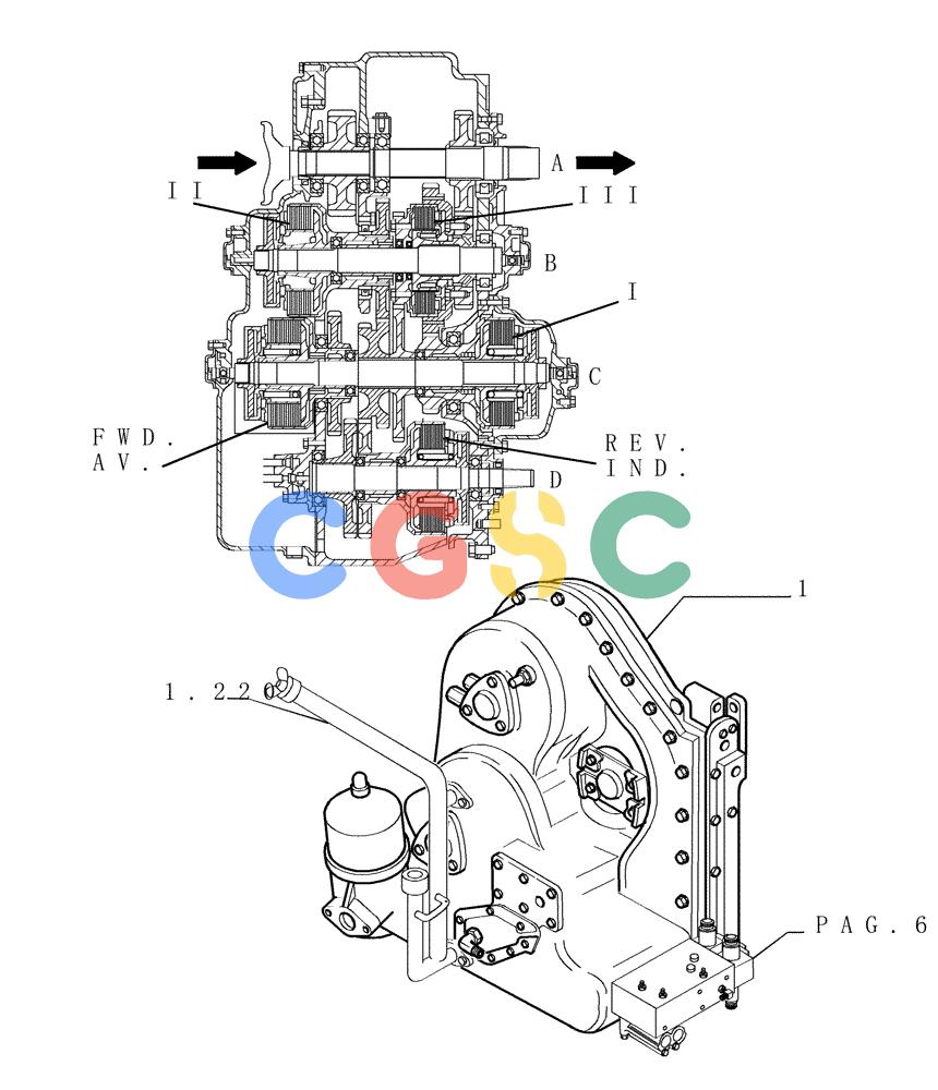 纽荷兰零件查询(DC180PS) - CRAWLER DOZER (11/00-) (1.211[01]) - TRANSMISSION - ASSY New Holland Constructuion