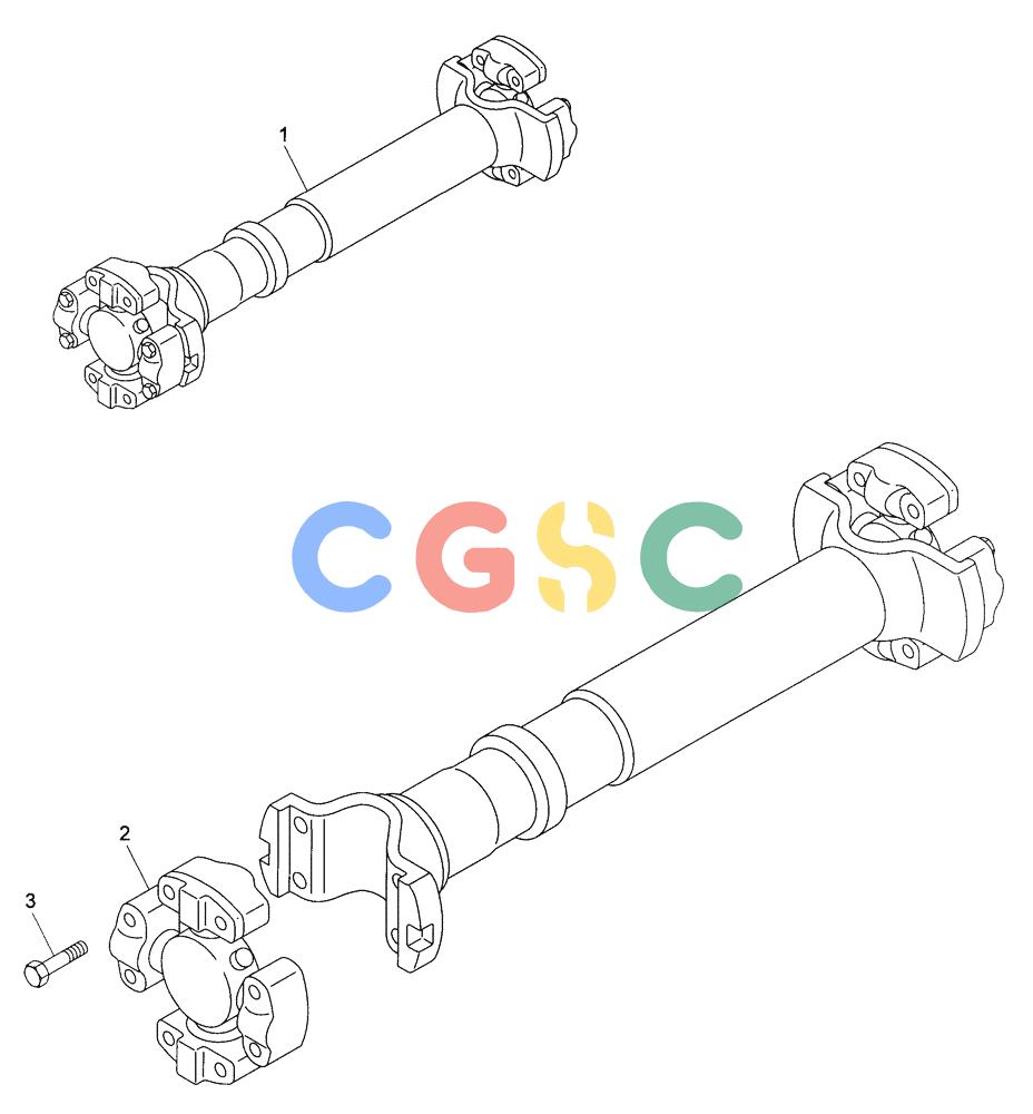 纽荷兰零件查询(AD300) - ARTICULATED DUMP TRUCK (1/01-) (1.255A[05A]) - DRIVE SHAFTS New Holland Constructuion