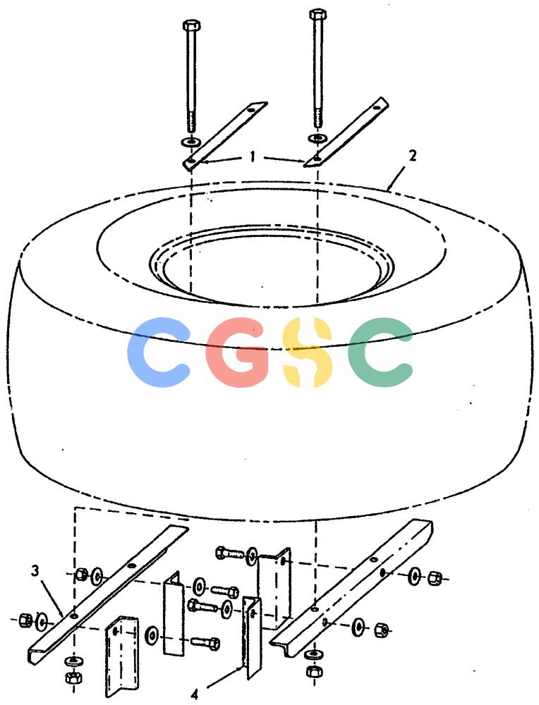 纽荷兰零件查询(65B) - MOTORGRADERS (D3.16/1[001]) - SPARE TIRE MOUNTING New Holland Constructuion