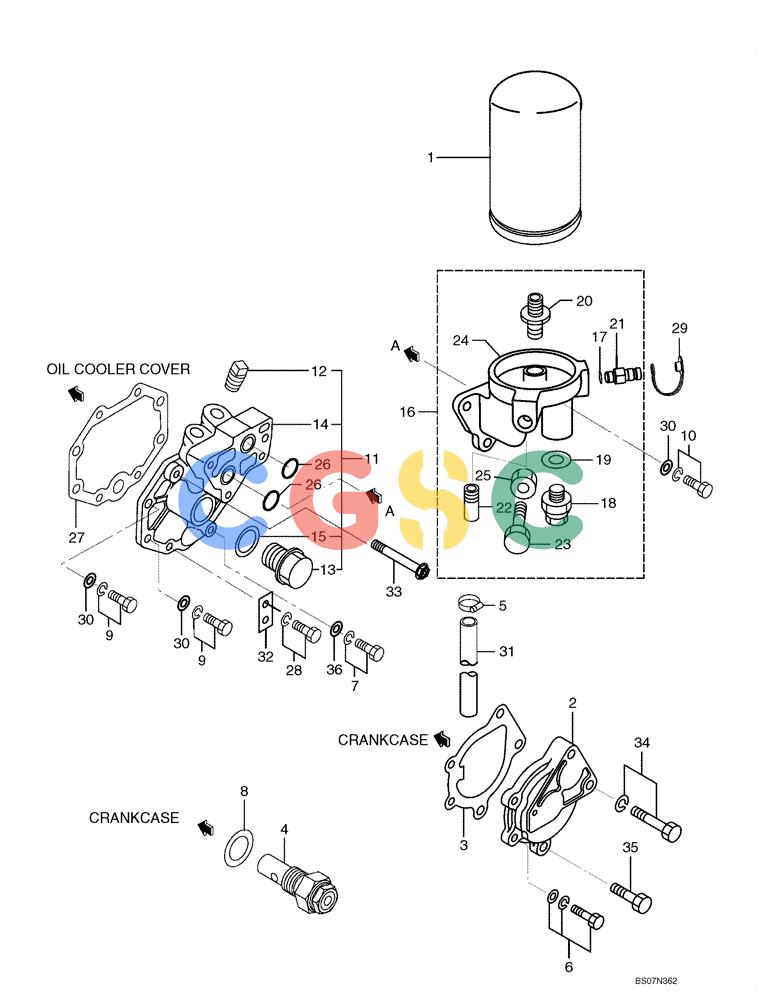 纽荷兰零件查询(E135B) - CRAWLER EXCAVATOR TIER 3 - ASN YH05-07001 (N8TA13006) (1/08-) (09-22[00]) - OIL FILTER New Holland Constructuion