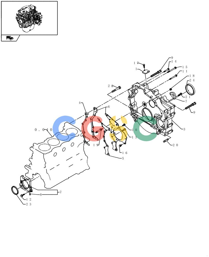 纽荷兰零件查询(E235BSR) - CRAWLER EXCAVATOR (5/07-) (0.100[01]) - TIMING GEAR New Holland Constructuion