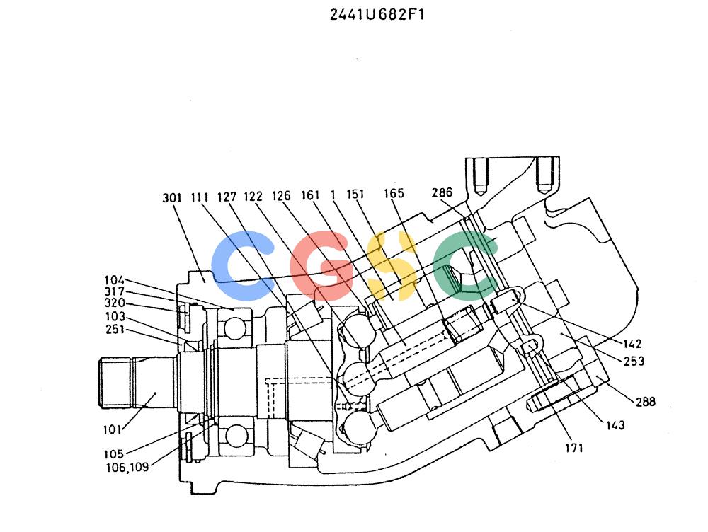 神钢零件查询(MD300LC) - EXCAVATOR BTW YC0101 - YC0300 (1/80-12/06) (08-023) - MOTOR ASSY, HYDR Kobelco