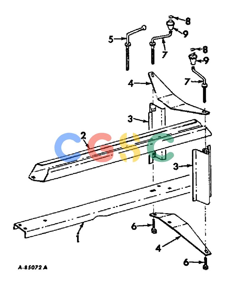 凯斯零件查询(420) - INTERNATIONAL HARVESTER RECTANGULAR BALER (1/71-12/76) (D-42) - TOP AND BOTTOM TENSION CHANNEL, WHEN ORDERED Case Agriculture