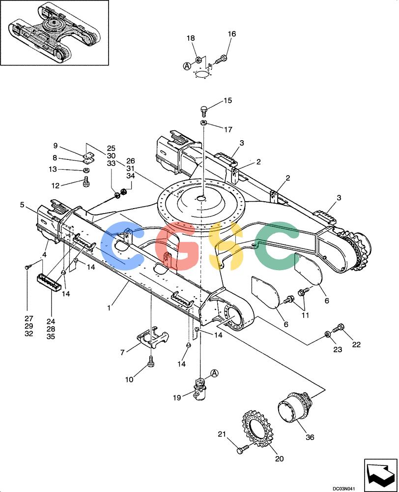 纽荷兰零件查询(EH160) - CRAWLER EXCAVATOR (9/03-) (05 -01[00]) - UNDERCARRIAGE New Holland Constructuion