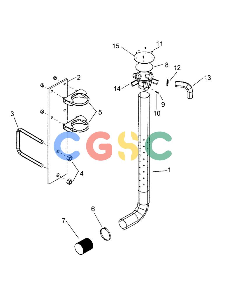 凯斯零件查询(1100) - CONCORD AIR SYSTEM (10/97-12/00) (F06) - SECONDARY MANIFOLD TUBES & STANDS Case Agriculture