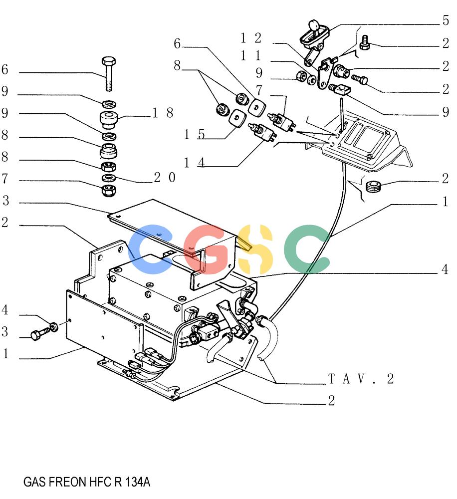 纽荷兰零件查询(FD145) - CRAWLER DOZER (N.A. VERSION) (10/98-) (9.665[01]) - AIR CONDITIONING - HEATER - OPTIONAL CODE 76048477 New Holland Constructuion
