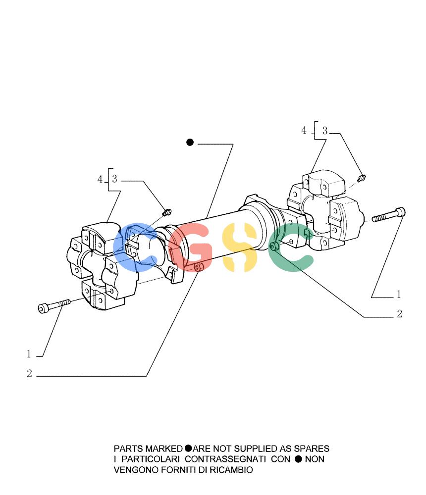 纽荷兰零件查询(DC180PS) - CRAWLER DOZER (11/00-) (1.204[02]) - DRIVE SHAFT - COMPONENTS New Holland Constructuion