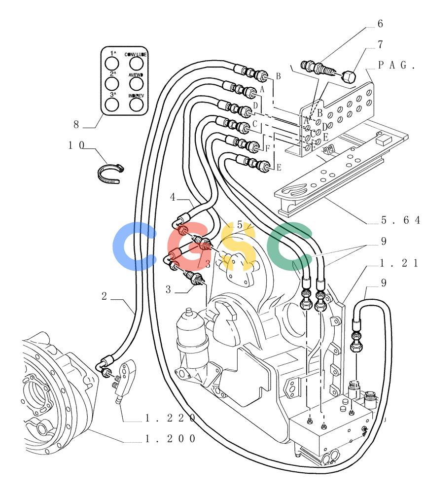 纽荷兰零件查询(DC180LT) - CRAWLER DOZER (5/00-) (9.756[01]) - HYDRAULIC DIAGNOSTIC SYSTEM - VERSION (01) - OPTIONAL CODE 76066044 New Holland Constructuion