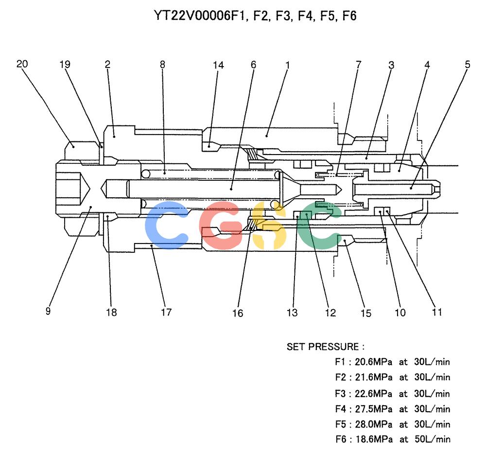 纽荷兰零件查询(E235SRLC) - CRAWLER EXCAVATOR BTW YU04-00837 - YU04-01417 (07-041) - VALVE ASSY, RELIEF New Holland Constructuion