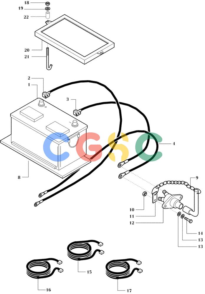 纽荷兰零件查询(DC80) - CRAWLER DOZER (N.A. VERSION) (4/99-) (6.701[01E]) - BATTERY - SEAT AND SUPPORT (DC80 STD. S/N 13141112 TO 13141159; LGP S/N 13145029 TO 13145062) New Holland Constructuion