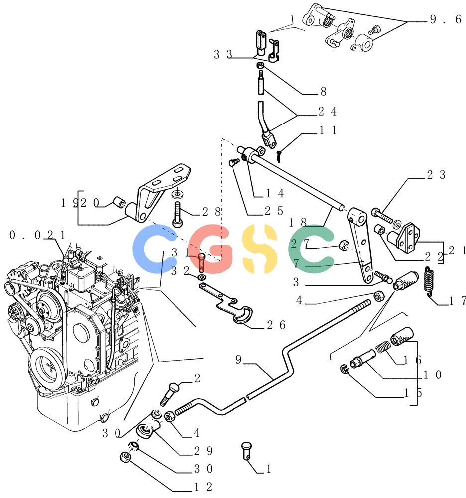 纽荷兰零件查询(D150) - CRAWLER DOZER (1/05-) (0.520[01]) - THROTTLE CONTROL New Holland Constructuion