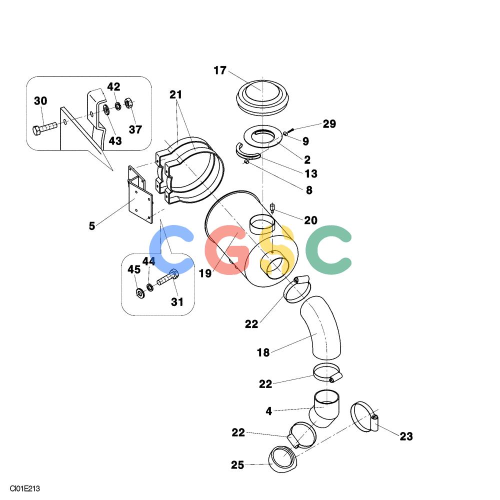 纽荷兰零件查询(CV900) - VIBRATORY ROLLER (9/01-) (02-006-00[01]) - AIR FILTRATION - ENGINE New Holland Constructuion