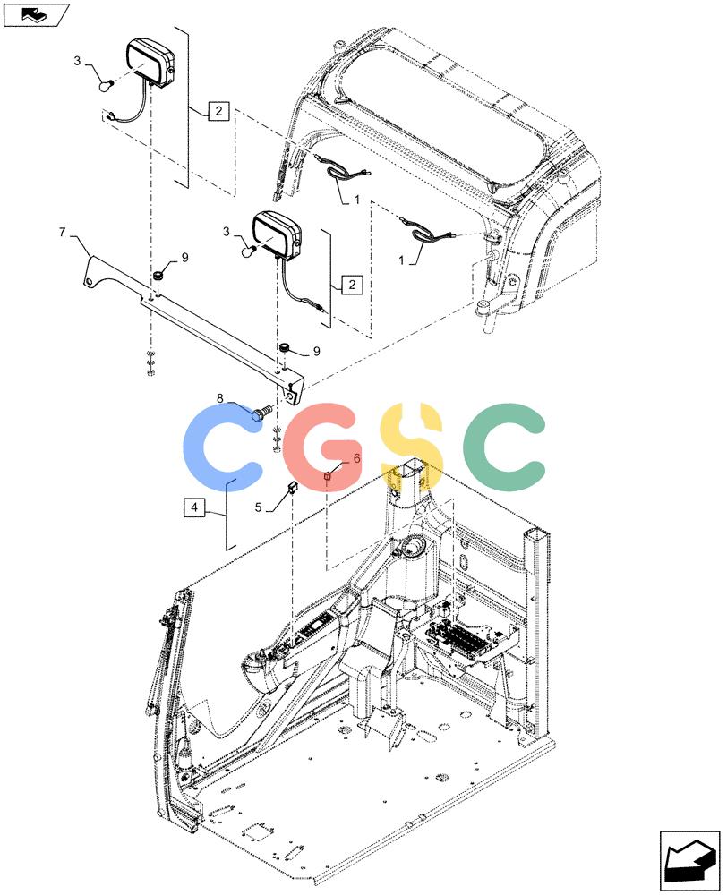 神钢零件查询(ED160 BLADE) - HYDRAULIC EXCAVATOR - ASN LH02-01501 (9/12-12/13) (55.514.AB[01]) - CAB, LIGHT Kobelco