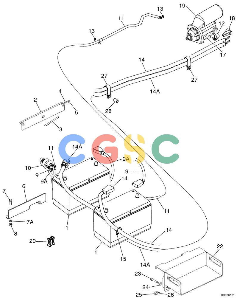 纽荷兰零件查询(DC85) - CRAWLER DOZER (8/04-) (04-07) - BATTERY, DUAL - CAB New Holland Constructuion