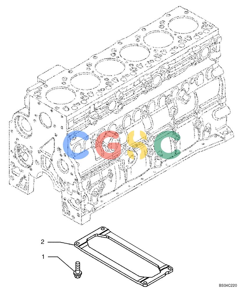 纽荷兰零件查询(DC95) - CRAWLER DOZER (8/04-) (02-12) - CYLINDER BLOCK New Holland Constructuion