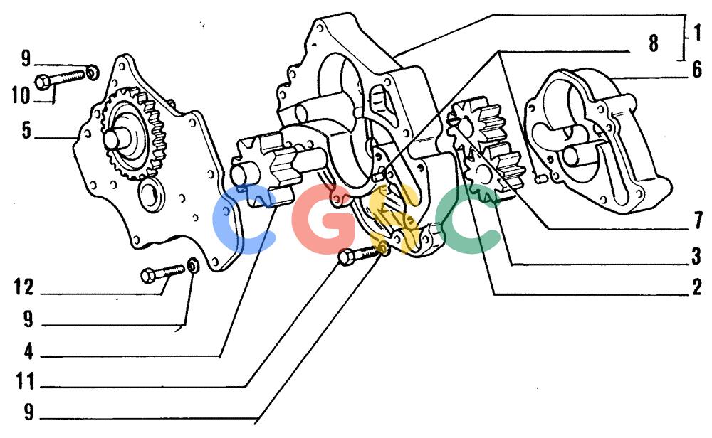 纽荷兰零件查询(FL14E) - CRAWLER LOADER (A3.02[001]) - OIL PUMP New Holland Constructuion