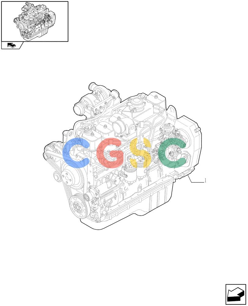 神钢零件查询(F4GE9684R J603) - ENGINE - 504369116 - 84190728 (1/08-12/12) (10.001.01) - ENGINE ASSY (84190728) Kobelco