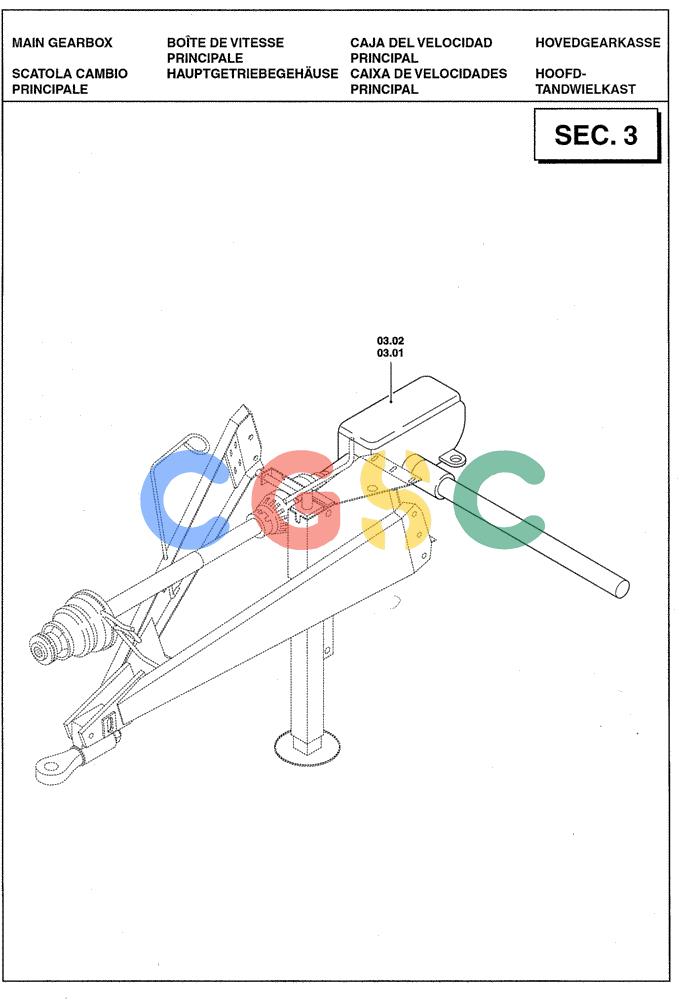 凯斯零件查询(RBX341) - SILAGE PACK ROUND BALER (3/03-12/05) (03.00[01]) - SECTION LIST 3 - MAIN GEARBOX Case Agriculture