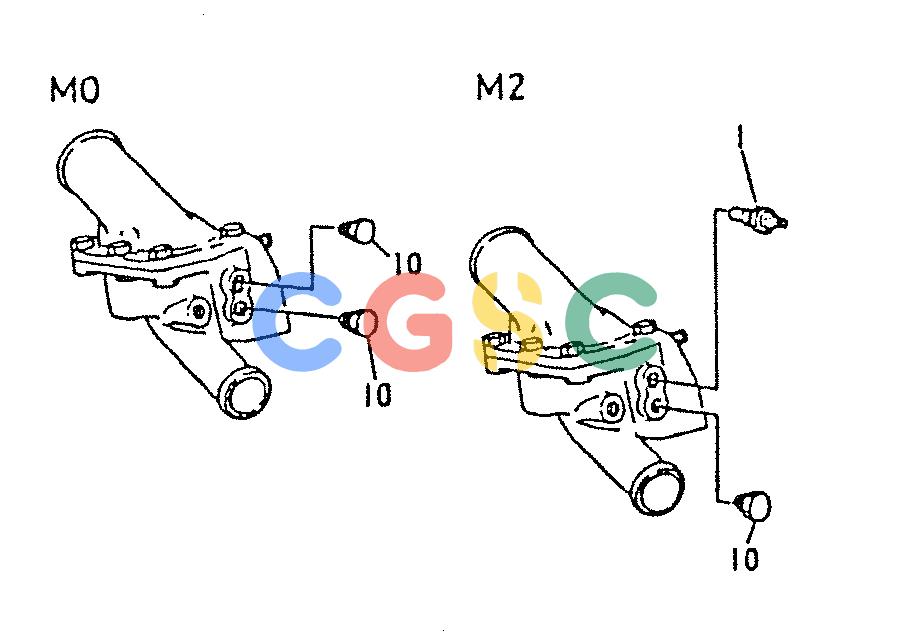神钢零件查询(6D22-TC) - MITSUBISHI DIESEL ENGINE - K912, K912LC, & K916 (1/83-12/06) (02-004) - WATER TEMP GAUGE UNIT 030-160A Kobelco