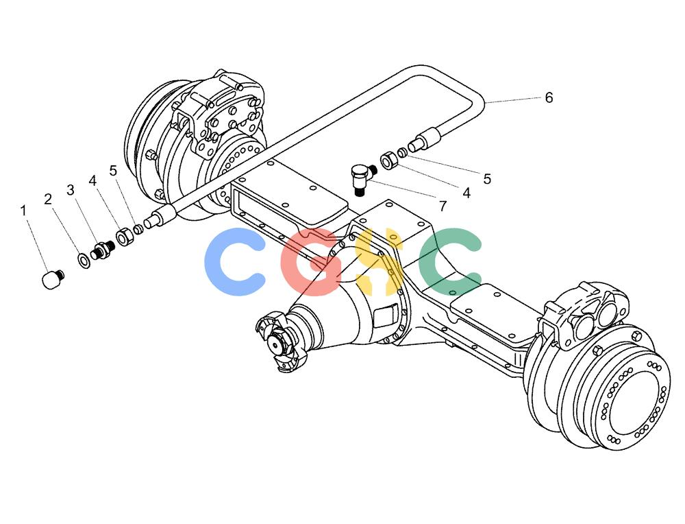 纽荷兰零件查询(AD300) - ARTICULATED DUMP TRUCK (1/01-) (2.377/3[05]) - REAR AXLE New Holland Constructuion