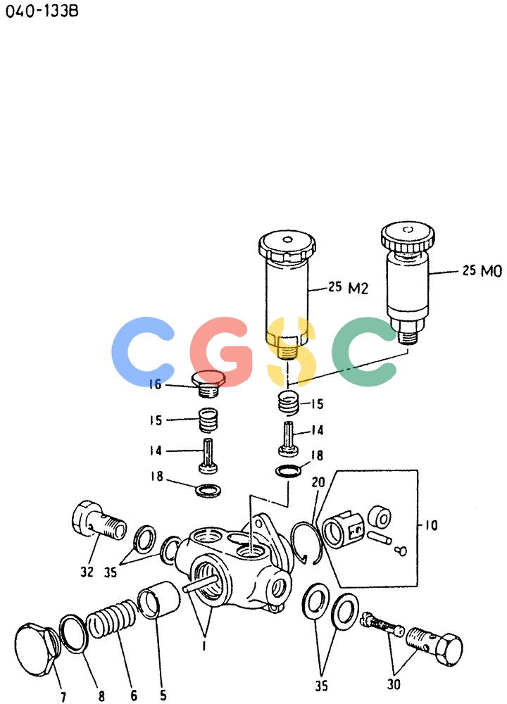 神钢零件查询(6D16-T) - MITSUBISHI DIESEL ENGINE - K909 II & K909LC II EXCAVATORS (1/87-12/06) (02-007) - FUEL FEED PUMP (INNER PARTS) Kobelco